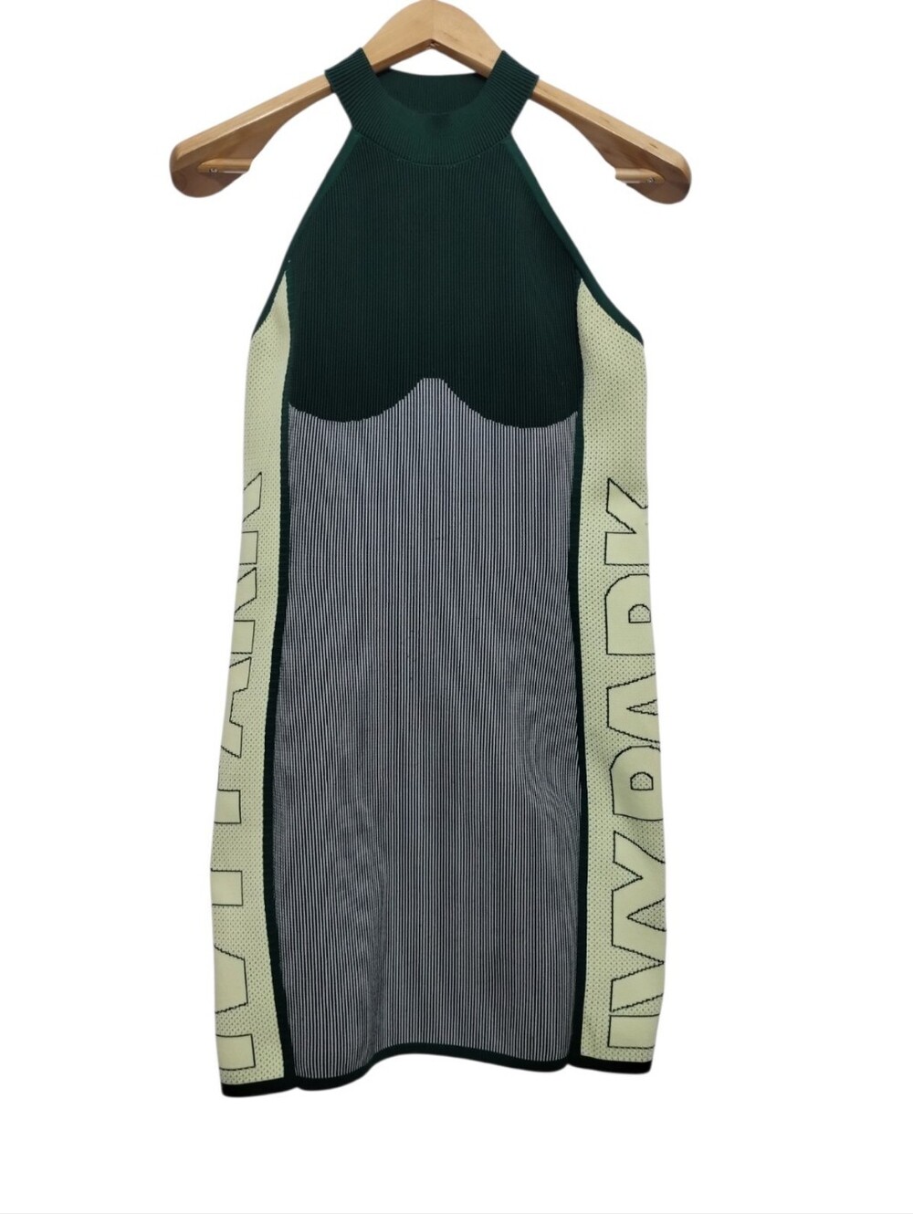 Adidas Ivy Park Knit Logo Knit Dress Women's M Drip 2 Green Bodycon